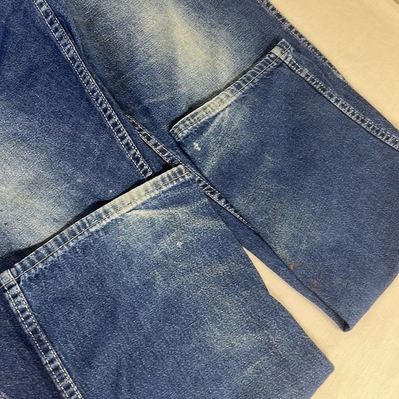 Carter’s Carpenter Jeans Vtg 1960s-70s, Distressed & Worn 40x32 “Watch the Wear” - Picture 11 of 16